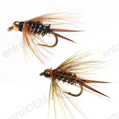 High-Simulation Fly Anchor Hooks Packaged in 5 High-Carbon Steel Bionic Fishhooks for Fly Fishing