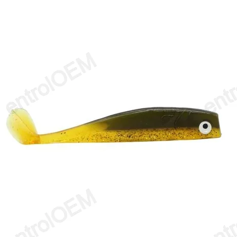 Fishing Lure Grub Soft Silicone 8cm 4pcs/dag Muti-method Slug Fishing Lightgame Lure