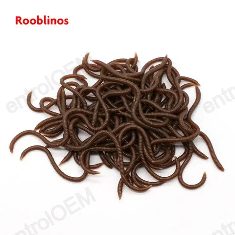 Entrol Shrimp-scented Earthworm Soft Bait, Worm Lure Soft Bait. Suitable for Both Freshwater and Saltwater Fishing