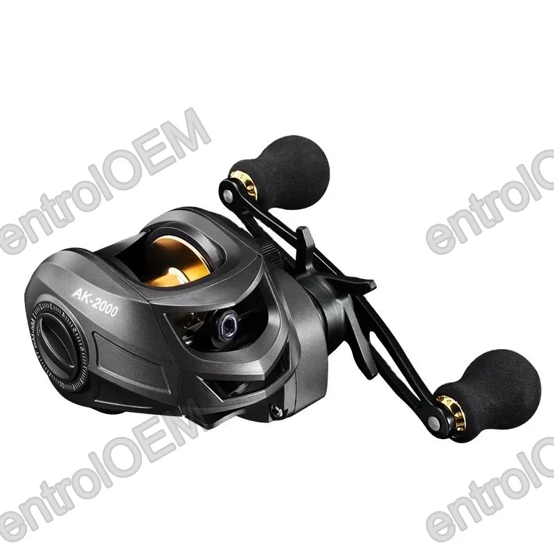 OEM AK2000 Baitcasting Fishing Reel Saltwater Freshwater 7+1BB Max Drag 8KG Light Baitcaster Reels