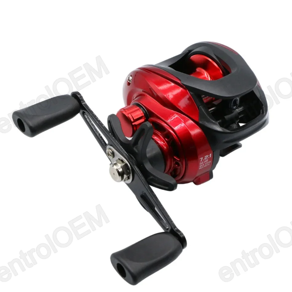 OEM SV 7.2:1 Baitcasting Fishing Reel Metal Water Drop Wheel Carp Reels for River Sea Handwheel Left Hand Bait Casting