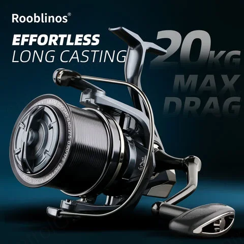 NGK4 DLA 6+1BB Large Spinning Fishing Reels 8000-14000 20KG Max Resistance 7 Bearings Anti-Reverse System Surf Deep River/Lake