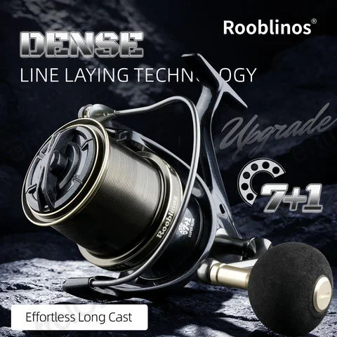 ROOBLINOS ST Surf Carp Fish Reel 9000 12000 16000 Metal Handle Pro-Cast Long Distance Spinning Reel Precision Level Wind System