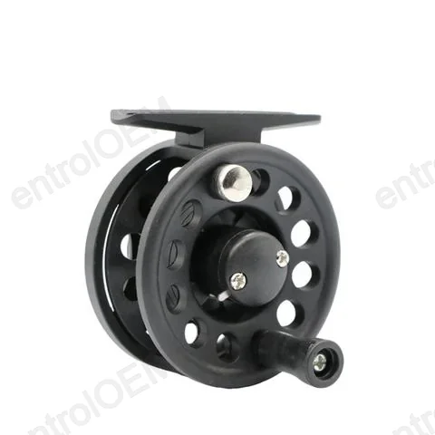 New Ice Fishing Reel Fly Fishing Stainless Steel Aluminum Alloy Left Hand for River Lake Stream Use
