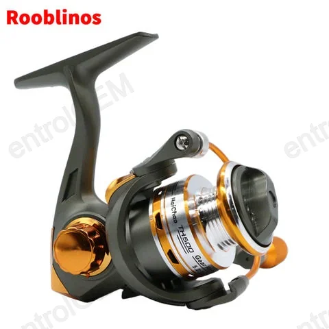 TH 500 Series Left Hand Micro Fish Freshwater Spin Reel Two-Speed System 5.2:1 Gear Ratio Anti-Rust Waterproof for River Stream