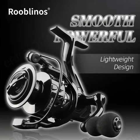 LH Glossy Black Plastic Body Spinning Fishing Reel 1000-7000 Series Lightweight Graphite Saltwater Freshwater Carp Fishing Reel